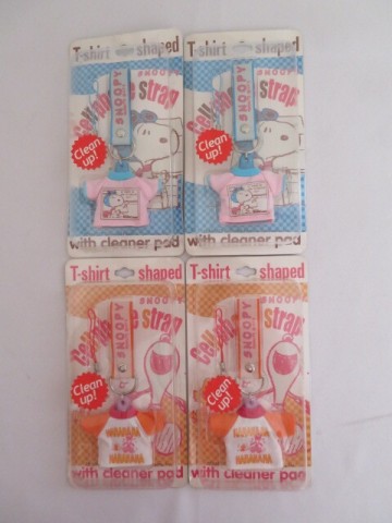 SNOOPY　Tシャツクリーナーストラップ　フライングエース 2個、HAHAHA 2個　計４個まとめて！