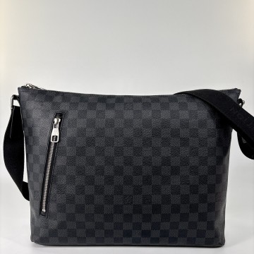 1円 超極美品 ルイヴィトン ダミエグラフィット ミックGM ショルダーバッグ メンズ メッセンジャーバッグ ブラック 黒 ビジネスバッグ