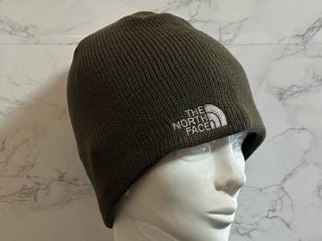 【未使用品】146TB★THE NORTH FACE ノースフェイス ニット ビーニー キャップ 帽子 CAP オリーブグリーンのアクリル素材！《FREEサイズ》