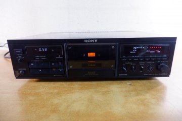 N1-159 SONY TC-K555ESX カセットデッキ リモコン/取説付
