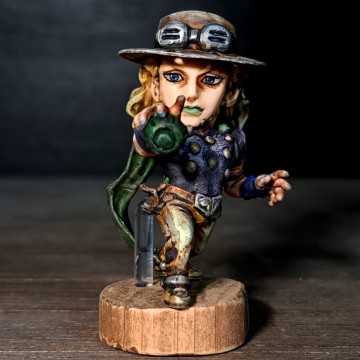 ジャイロ・ツェペリ　リペイント/ジョジョの奇妙な冒険/ジョジョ球/フィギュア/リメイク/カスタムペイント/jojo figure repaint