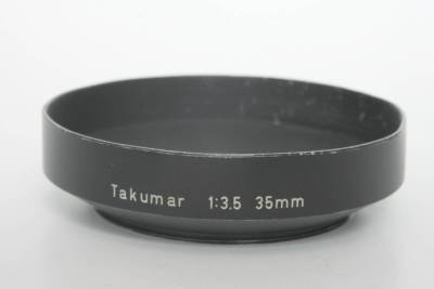 アサヒペンタックス　タクマー　Takumar　メタル　レンズ　フード　1:3.5 35mm用　49ｍｍ　ねじ込み式 　中古小難ありジャンク扱いの品 