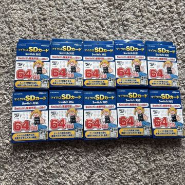 マイクロ　SDカード 64gb switch対応　10枚セット