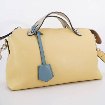 FENDI フェンディ バイザウェイ ミディアム 8BL124 イエロー 2WAY ショルダーバッグ ハンドバッグ レザー 本革 斜め掛け レディース