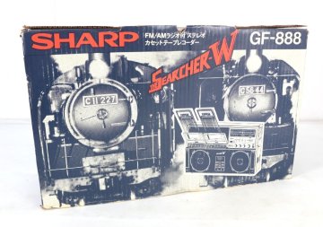 【ト足】 SHARP シャープ ラジカセ ザ・サーチャー THE SEARCHER-W GF-888 CE940CHH2J