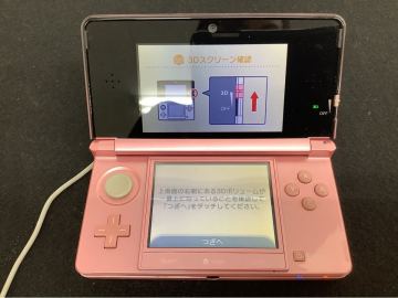 ◯営NI051-A6m60 【埼玉発】 ニンテンドー3DS 初期化済み ミスティピンク Nintendo 3DS 本体 CTR-001 任天堂 充電器付き