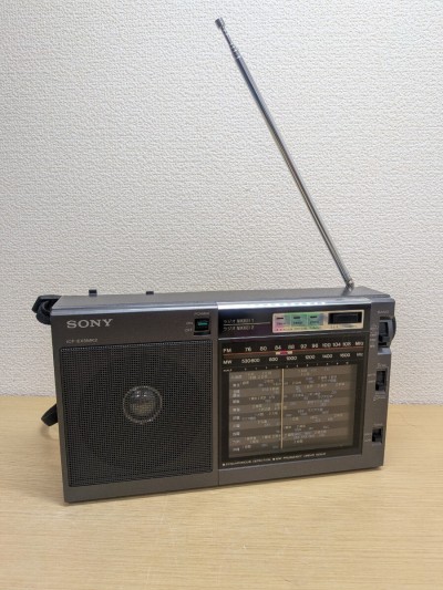 ZA342 ラジオ 動作OK 希少 ! SONY ICF-EX5MK2 FM NIKKEI MW 3バンド ポータブルラジオ ラジオ受信OK SONY