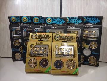 [260226-1M]【現状品】《カセットテープ》TEAC OPEN CASSETTE 9個 OC-5C&times;6 OC-2N&times;2 OC-5N&times;1 箱付　オー・カセ/Ocasse