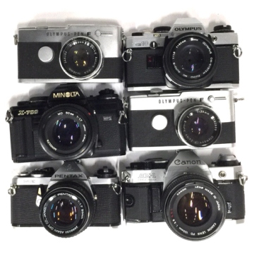 1円 Canon AE-1 PROGRAM FD 100mm 1:2.8 他 OLYMPUS OM10 PENTAX ME 含む カメラ レンズ まとめセット C150057