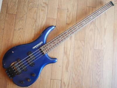 ◆FERNANDES【REVOLVER BASS】ヘッドレスベース エレキベース USED品 メタリックブルー フェルナンデス リボルバー