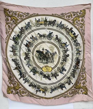 エルメス HERMES カレ90 シルクスカーフ　ロンシャンへの散歩 スカーフ