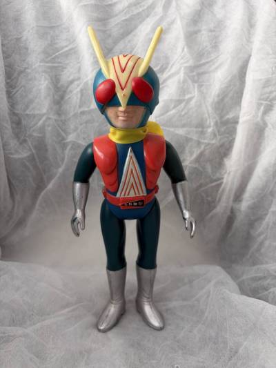旧バンダイ 仮面ライダー ライダーマン スタンダードサイズ ソフビ 70年代 当時物 昭和レトロ 東映