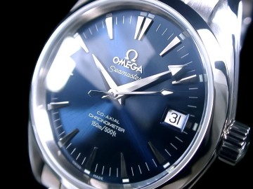 ★極美品 激レア OMEGA オメガ シーマスター アクアテラ コーアクシャル ネイビー 2504.8000 Cal.2500 綺麗！★