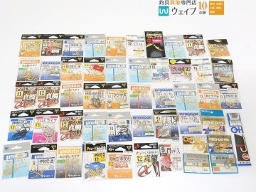 がまかつ マダイ 17号・ササメ 伊勢尼ケイムラ ヒネリなし 9号・オーナー 伊勢尼ヒネリ 8号 他 計51点 チヌ用仕掛けセット