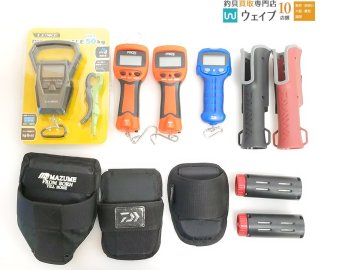 がまかつ ラグゼ デジタルスケール・ダイワ デジタルスケール、フィッシングメジャーR 80 等 計11個 未使用＆中古