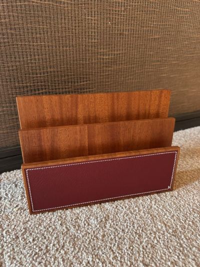 美品＊エルメス＊レターラック＊エンジ