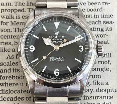 ROLEX ロレックス エクスプローラー文字盤 5500 ティファニー ダブルネーム Cal.1520 Explorer Dial Tiffany Wネーム Vintage
