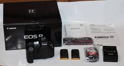 Canon キヤノン EOS R ボディ ショット数22000回以下　純正予備バッテリー付き