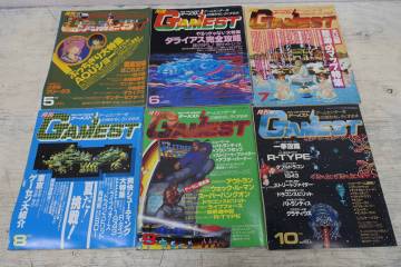 （46）月刊 GEMEST ゲーメスト　昭和62年　5～10月号　まとめて 6冊セット　ゲーム雑誌　当時物　現状品