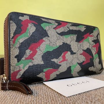 一円　美品　 GUCCI グッチ ラウンドファスナー GGスプリーム レザー シェリーライン マーモント　長財布 財布　