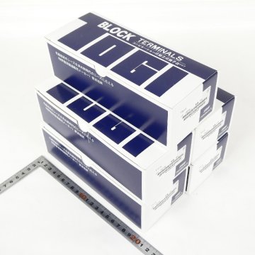 端子台 100個入&times;5箱セット 東洋技研 TOGI レール取付型 PTU-20 ネジアップ式 電材 部品 パーツ 電気工事 大量セット 未使用■BA089s■