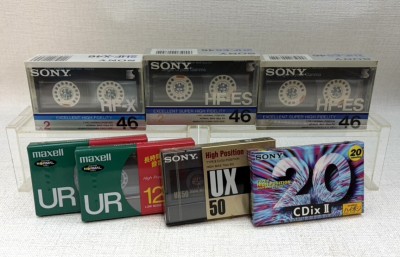 【S716】未開封/カセットテープ/まとめ売り/SONY・maxell/20分・46分・120分/7点セット