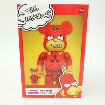 065 メディコムトイ BE@RBRICK ベアブリック RADIOACTIVE MAN 100% & 400% フィギュア ※中古