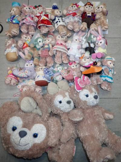 ダッフィー シェリーメイ ジェラトーニ ステラルー ぬいぐるみ マスコット ポーチ 等 まとめ 東京ディズニーシー まとめて GG4166