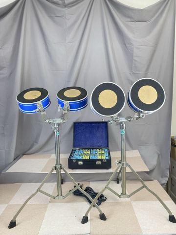 A ULT-SOUND アルトサウンド DS-4 Custom 東洋楽器 ドラムシンセサイザー ドラム セット スタンド付き 打楽器 希少 かわせみ