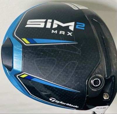 TaylorMade テーラーメイド SIM2 MAX ドライバー 10.5&deg; 1円スタート ヘッドカバー付き フレックス R Speeder 361 Fujikura 右利き シム2