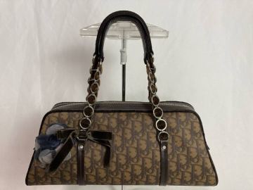 Christian Dior クリスチャンディオール トロッター ロマンティック チェーン ハンドバッグ