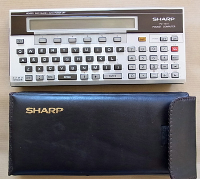 シャープ ポケットコンピュータ PC-1501 カバー付　ジャンク扱い