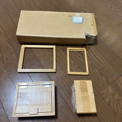 篭定釣具　ダイワクーラー8リッター用木製仕切り