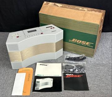 内613 外観美品／長期保管品／ほぼ未使用品　BOSE/ボーズ ACOUSTIC WAVE MUSIC SYSTEM『AW-1』ラジカセ　音響機器　レトロ　アンティーク