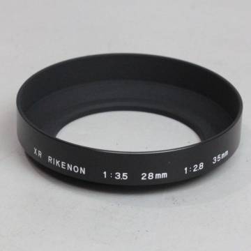 030360 【美品 リコー】 RICOH XR RIKENON 28mm F3.5 & 35mm F2.8 スクリュー式メタルレンズフード
