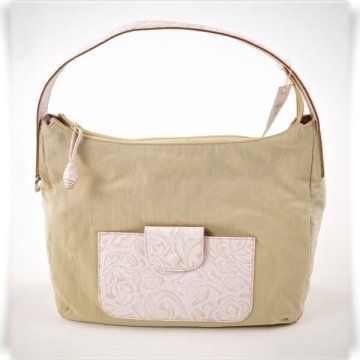 新品1円～★定価2.8万 LIBERTE リベルテ 女性用 レディース 牛革レザーバラ型押し ワンショルダー トートバッグ ベージュ 本物 ◆B2969◆