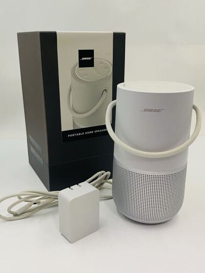 ◇ BOSE PORTABLE HOME SPEAKER ボーズ ポータブル ホーム スピーカー スマートスピーカー オーディオ機器 箱付 コード付 通電のみ確認済 