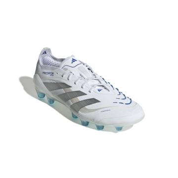 1・スピード発送 新品未使用 adidas Predator Elite HG/AG 2 トップモデル サッカースパイク JP9809(White/Silver/Royal)２７．０ＣＭ