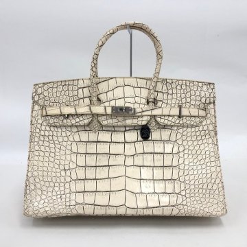 レディースハンドバッグ　JRAタグ　クロコダイル　日本製377　【ECAE3055】