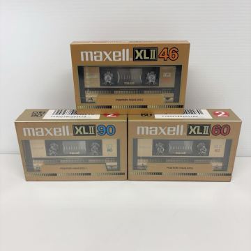 未開封品 maxell XLll 46分 60分 90分 カセットテープ 5点 まとめ売り 1円 XL2 HIGH TYPE2　マクセル 記録媒体 ハイポジ ハイポジション