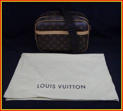李3503 中古 美品 LOUIS VUITTON ルイ ヴィトン モノグラム ショルダーバッグ リポーターPM M45254