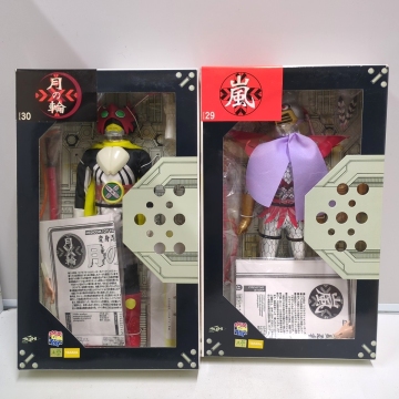 80/TTT7■ 1円〜未使用 リアルアクションヒーローズ 変身忍者 嵐 ＆月の輪 RAH メディコムトイ タイムハウス 