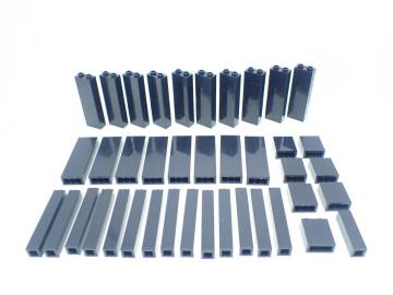 LEGO 正規品 40個 黒 支柱 縦長 ブロック 土台 柱 パーツ 同梱可能 レゴ シティ タウン クリエイター エキスパート お城シリーズ