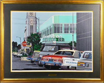 希少！★鈴木英人★アメリカン ジュエリー★ AMERICAN JEWELRY ★リトグラフ★版画作品★人気作家★風景★1985年★カリフォルニア★