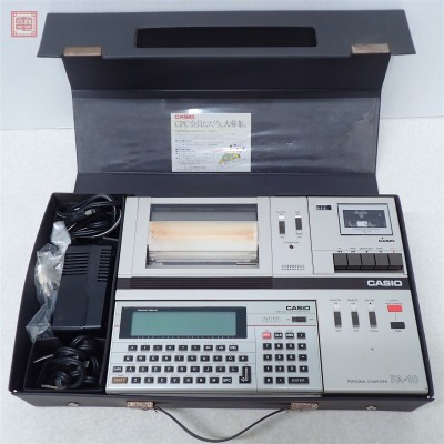 CASIO ポケコン PB-700/ プリンター&カセットインターフェース FA-10 ケース付 現状品【20
