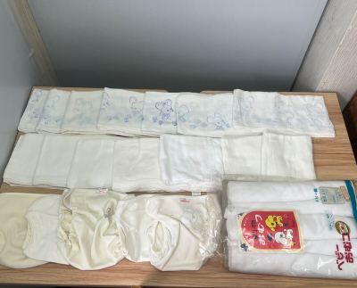 【ヤ80】布おむつ おむつ おしめ 動物柄 昭和レトロ かわいい ポップ 古布 アニマル おむつカバー 長期保管品 20個セット まとめて