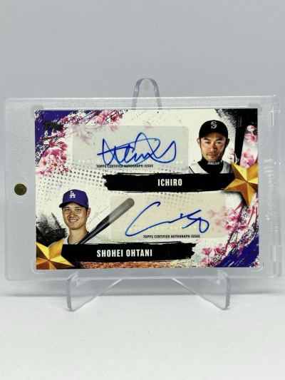 大谷翔平 イチロー 2025 Topps Tokyo Series Stars of Japan Dual Autograph 9枚限定 直筆サインカード MLB 東京シリーズ 開幕戦 Auto WBC