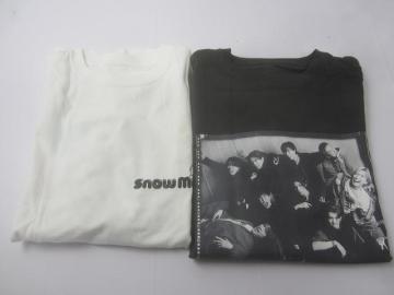 Snow Man 1st Stadium Live Snow World Tシャツ ブラック ホワイト 2点 グッズセット 中古品