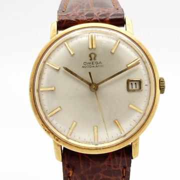 OMEGA オメガ Cal.562 自動巻 金無垢 K18 750 メンズ 腕時計 稼働品 alpひ0219