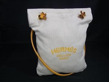 1円 ■美品■ HERMES エルメス サックアリーヌPM トワルシェブロン キャンバス&times;レザー ワンショルダーバッグ 肩掛け ベージュ系 FX3149